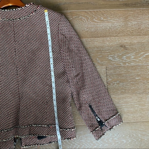 Classiques Entier Woven Tweed Blazer | Orange | L - Picture 7 of 9